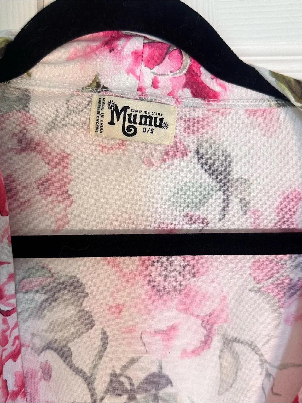 Brie Floral Robe Pink - Picture 2 of 3